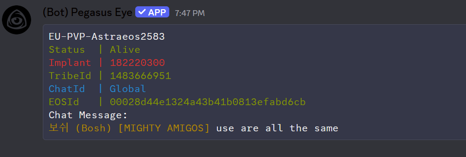 In-game chat monitoring